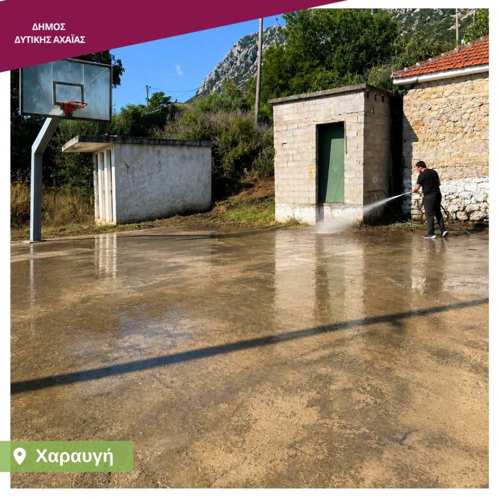 Δυτική Αχαΐα: Ευπρεπισμός, καθαρισμός και καλλωπισμός δημοσίων χώρων, από τον Δήμο ΦΩΤΟ