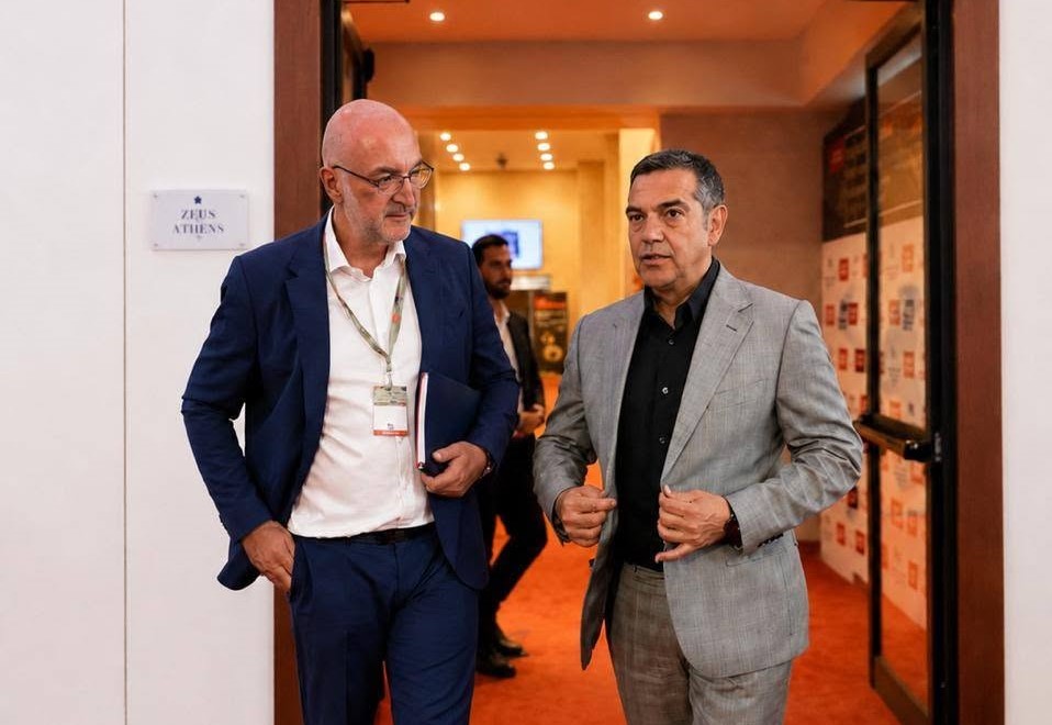 Αχαΐα: Ο Γιώργος Παππάς με τον Αλέξη Τσίπρα στο «Annual Government Roundtable του Economist» ΦΩΤΟ