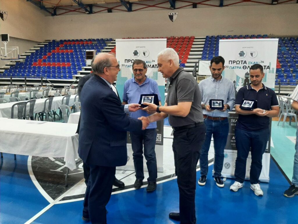 Ο Φωκίων Ζαΐμης στο Πρωτάθλημα Α' Εθνικής και το Πανελλήνιο Ομαδικό Κύπελλο Σκάκι, στην Πάτρα ΦΩΤΟ