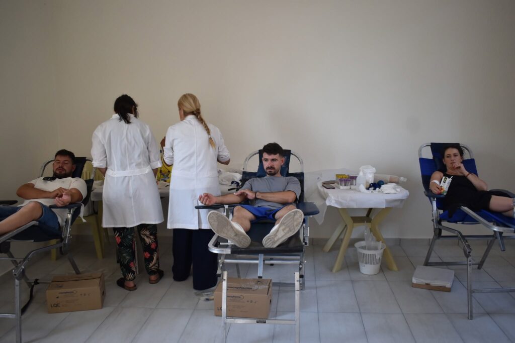 Εθελοντική αιμοδοσία στο Φλόκα ΦΩΤΟ