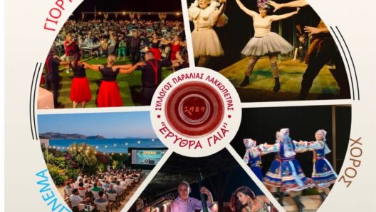 Κυκλική σύνθεση με φωτογραφίες από πολιτιστικές εκδηλώσεις του συ…