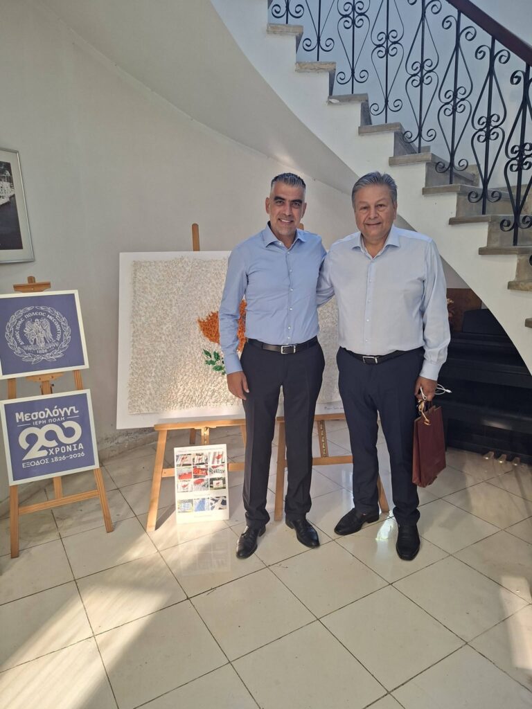Ο Τάκης Βασιλείου στην Κύπρο για τις εκδηλώσεις μνήμης στην Κερύνεια ΦΩΤΟ