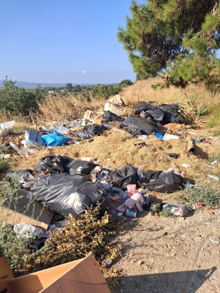 Δυτική Αχαΐα: Ο παπάς και ο πρόεδρος χωριού βγήκαν και «μάζεψαν» όγκους σκουπιδιών σε «απίστευτη» χωματερή ΦΩΤΟ