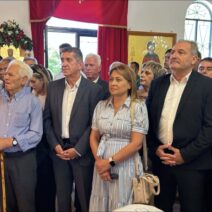 Ο δήμαρχος Δυτικής Αχαΐας Γρηγόρης Αλεξόπουλος στην Αλεξόπουλος στην Ρακίτα ΦΩΤΟ