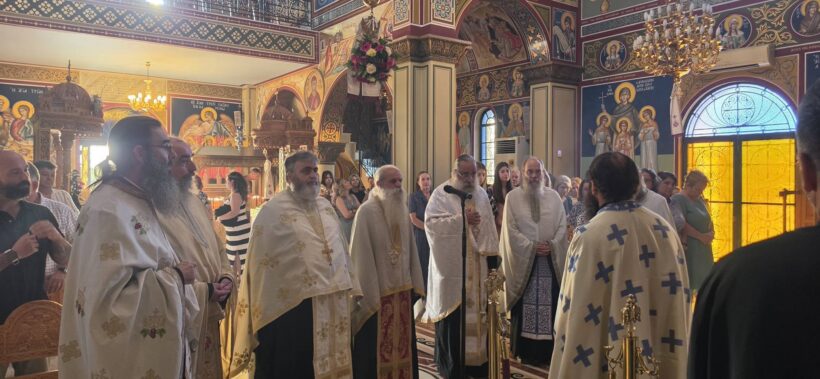 Μεθεόρτιος Εσπερινός της Αγίας Παρασκευής στο Πλατάνι Ρίου ΦΩΤΟ