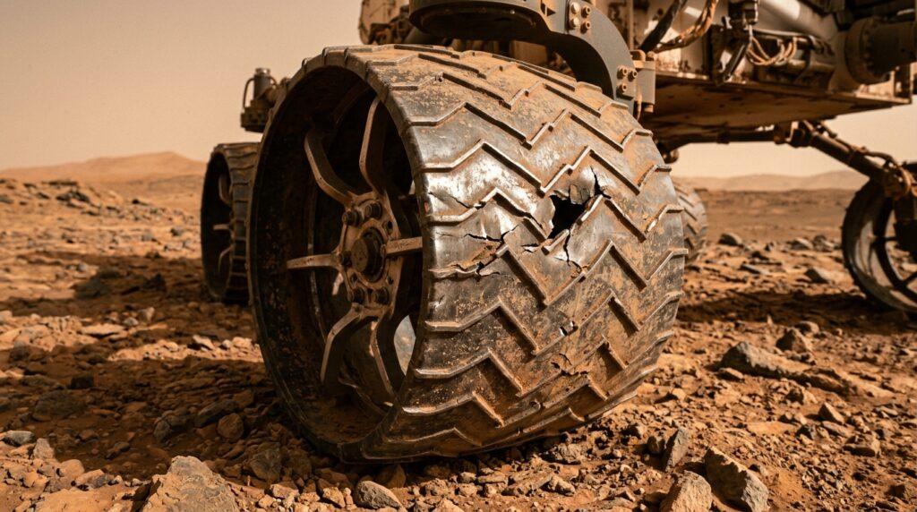 14 χρόνια στον Άρη: Οι νέες φωτογραφίες της NASA δείχνουν τις διαλυμένες ρόδες του Curiosity