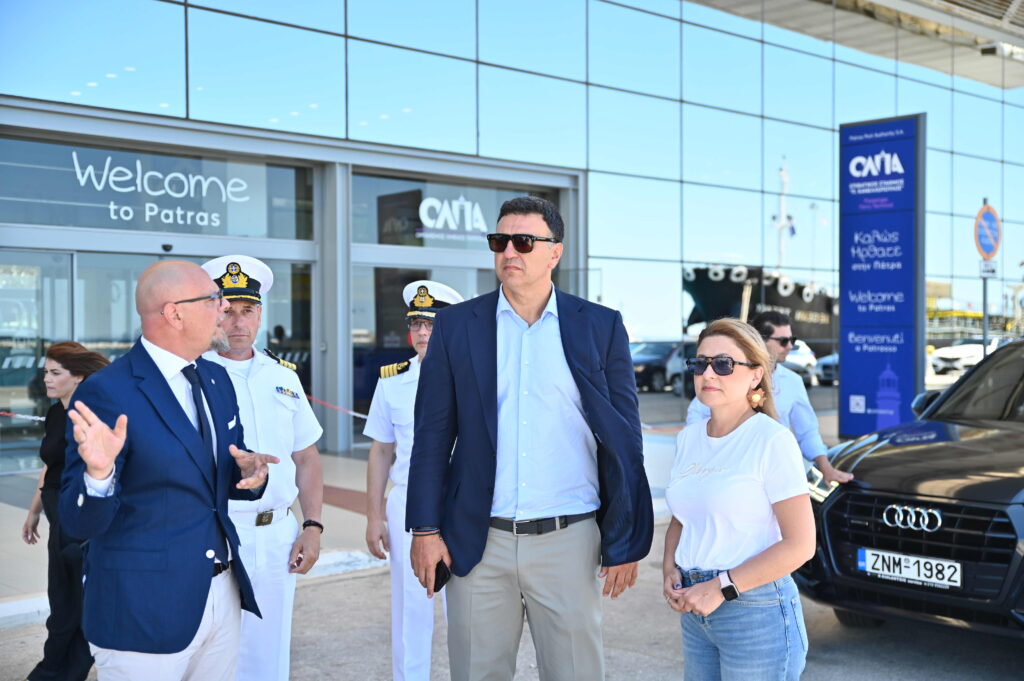 Πάτρα: Η κρουαζιέρα στο επίκεντρο της επίσκεψης Κικίλια και Κουτουλάκη στο λιμάνι ΦΩΤΟ