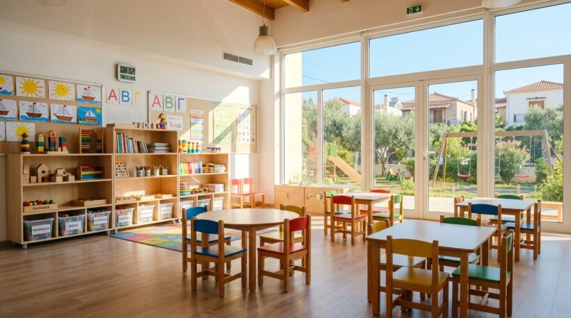 Βγήκαν τα οριστικά αποτελέσματα για τους 28 δωρεάν Βρεφονηπιακούς της ΔΥΠΑ – Δείτε τους πίνακες 4 Κενή αίθουσα νηπιαγωγείου