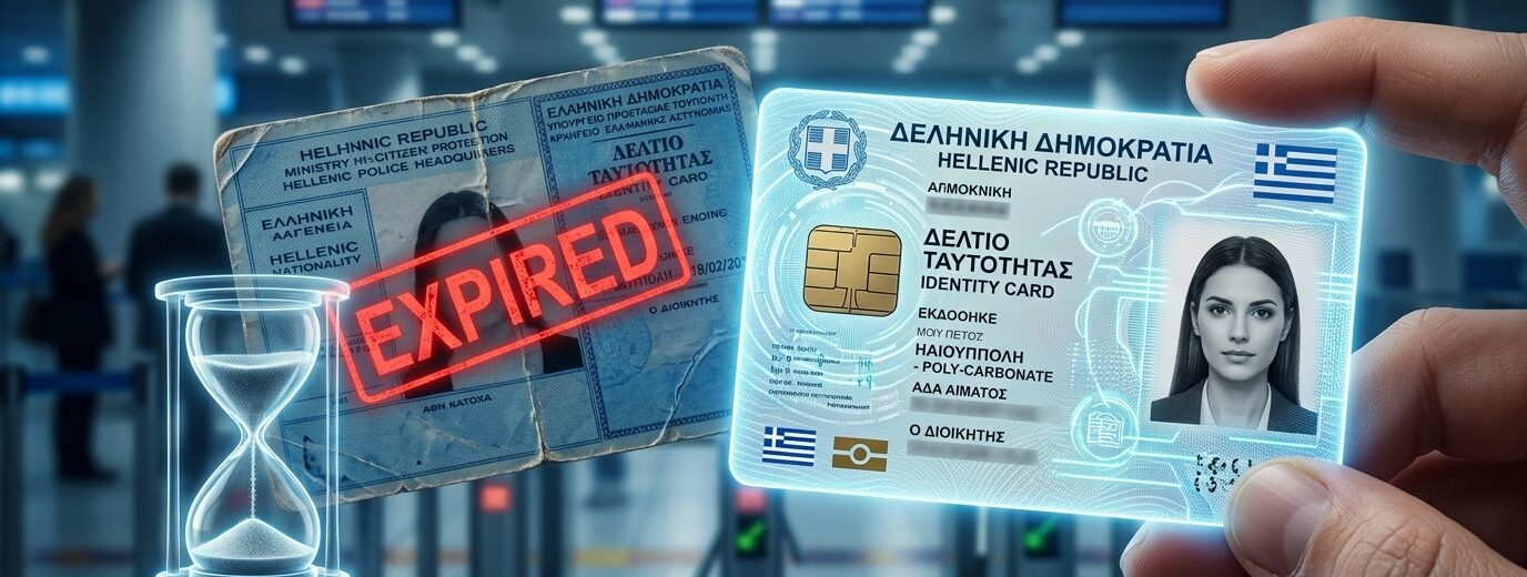 Παλιός και νέος ελληνικός ταυτότητας