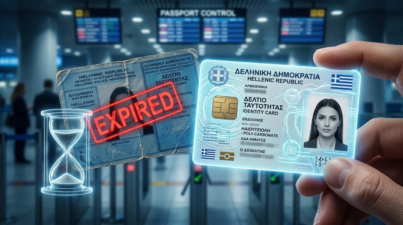 Τέλος χρόνου για τις παλιές ταυτότητες: Τι αλλάζει οριστικά στις 3 Αυγούστου και ποιοι «ξεχνούν» τα ταξίδια 4 Παλιός και νέος ελληνικός ταυτότητας