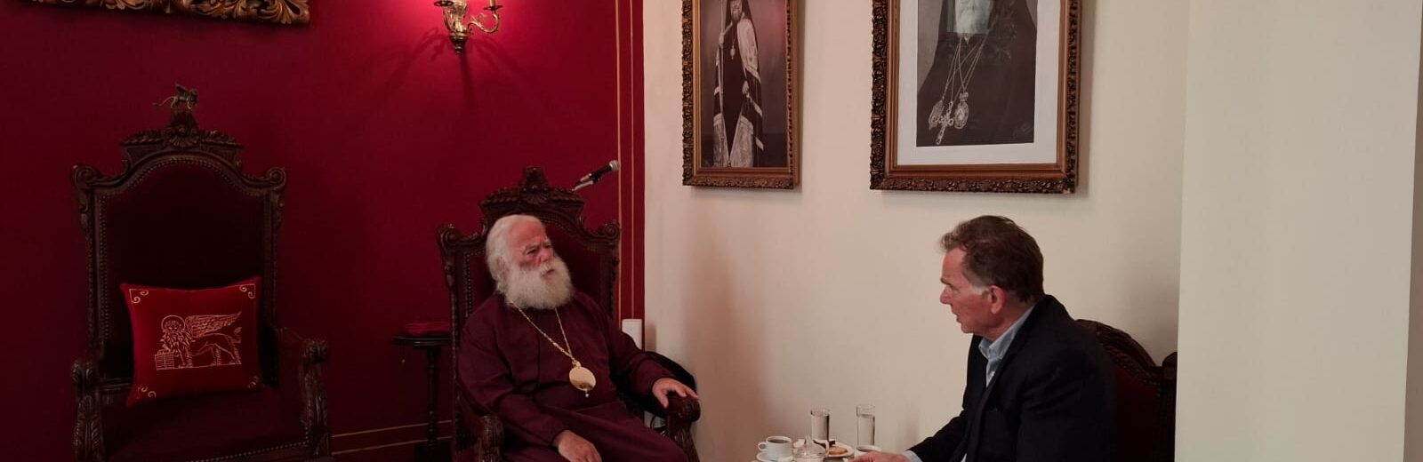 Ο Νίκος Παπανδρέου στο Πατριαρχείο Αλεξανδρείας ΦΩΤΟ