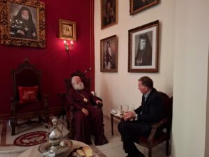 Ο Νίκος Παπανδρέου στο Πατριαρχείο Αλεξανδρείας ΦΩΤΟ