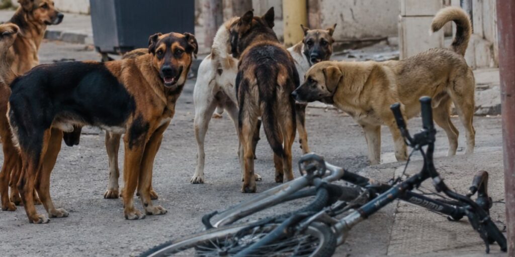 Πάτρα: Αδέσποτα σκυλιά δάγκωσαν ποδηλάτη - Αιμορραγούσε μέχρι το νοσοκομείο