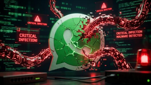 Νέος εφιάλτης στο WhatsApp: Χάκερ στέλνουν ιούς υποδυόμενοι τους φίλους σας – Τα αρχεία που δεν πρέπει να ανοίξετε 38 Το λογότυπο του WhatsApp σπάει, με κόκκινο ψηφιακό κώδικα και μηνύματα …