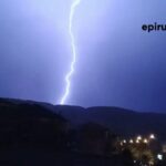 Ιωάννινα: Η νύχτα έγινε μέρα από τις αστραπές BINTEO