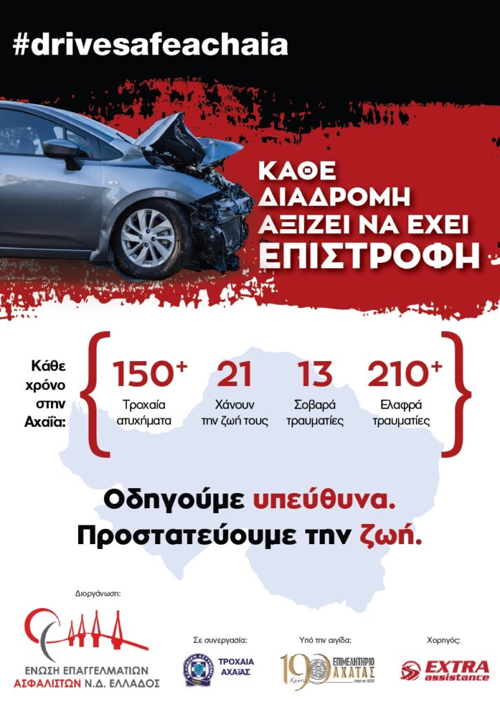 Το Επιμελητήριο Αχαΐας σε εκστρατεία οδικής ασφάλειας, στην Πάτρα