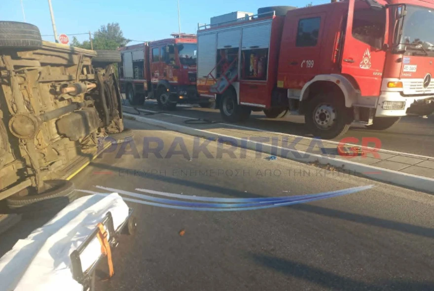 Κρήτη: Ασθενοφόρο συγκρούστηκε με ΙΧ και ο ασθενής κατέληξε από ανακοπή ΦΩΤΟ 5 Κρήτη: Ασθενοφόρο συγκρούστηκε με ΙΧ και ο ασθενής κατέληξε από ανακοπή ΦΩΤΟ