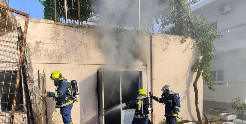 Κρήτη: Εκρήξεις και φωτιά σε εργαστήριο με σοβαρά τραυματία ΒΙΝΤΕΟ-ΦΩΤΟ 4 Εκρήξεις και φωτιά σε εργαστήριο με σοβαρά τραύματα