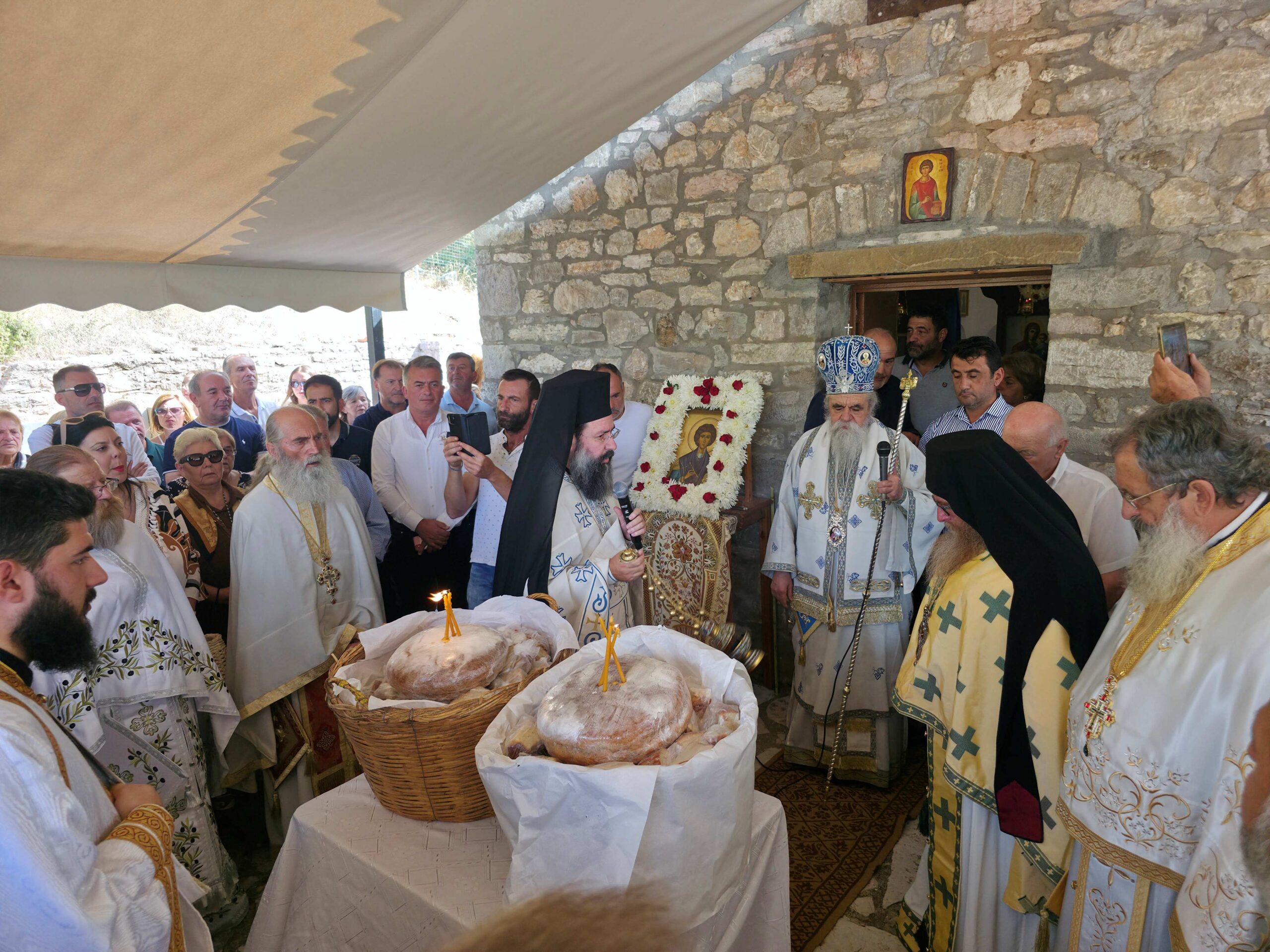 Λαμπρός εορτασμός του Αγίου Παντελεήμονα στη Δίβρη του Δήμου Αρχαίας Ολυμπίας ΦΩΤΟ