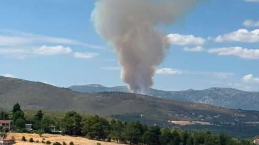 Συναγερμός για φωτιά στη Μυτιλήνη