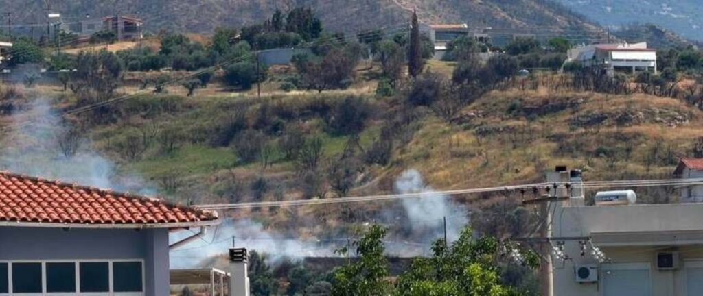 Πάτρα: Φωτιά στο ίδιο σημείο με πέρυσι στα Συχαινά ΦΩΤΟ