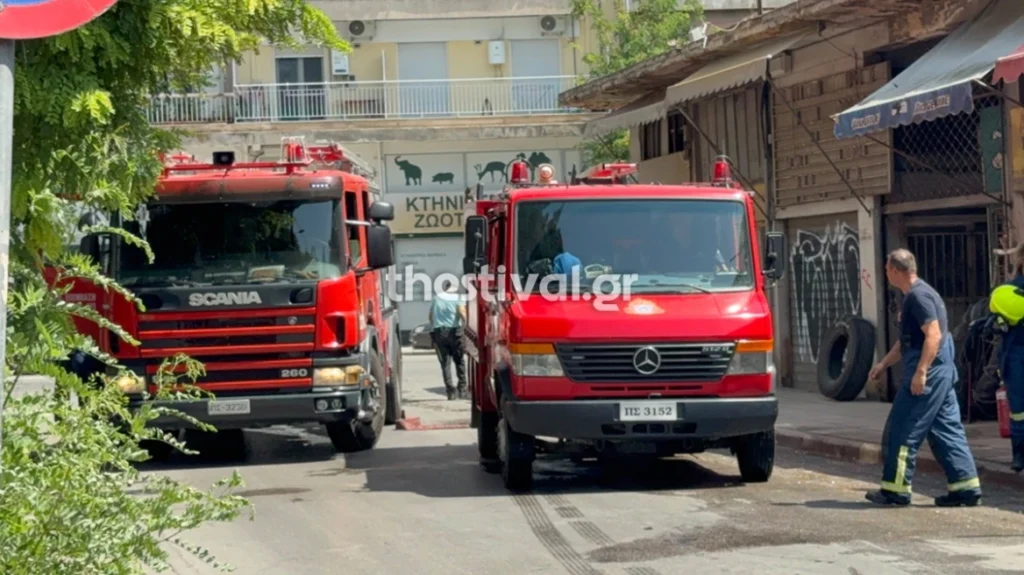 Καλαμαριά: Φωτιά σε διαμέρισμα - Σοβαρά τραυματισμένα ηλικιωμένη ΒΙΝΤΕΟ