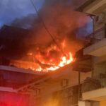 Πάτρα: Φωτιά σε πυλωτή πολυκατοικίας, με εγκλωβισμένους κατοίκους