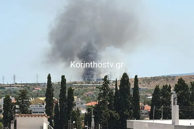 Ένας νεκρός στη φωτιά σε εργοστάσιο στη Κορινθία ΦΩΤΟ - ΒΙΝΤΕΟ 5 Ένας νεκρός στη φωτιά σε εργοστάσιο στη Κορινθία ΦΩΤΟ - ΒΙΝΤΕΟ
