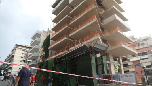 Πειραιάς: Κατέρρευσε σκαλωσιά πολυκατοικίας από την κακοκαιρία ΒΙΝΤΕΟ-ΦΩΤΟ 12 Πειραιάς σκαλοσιά