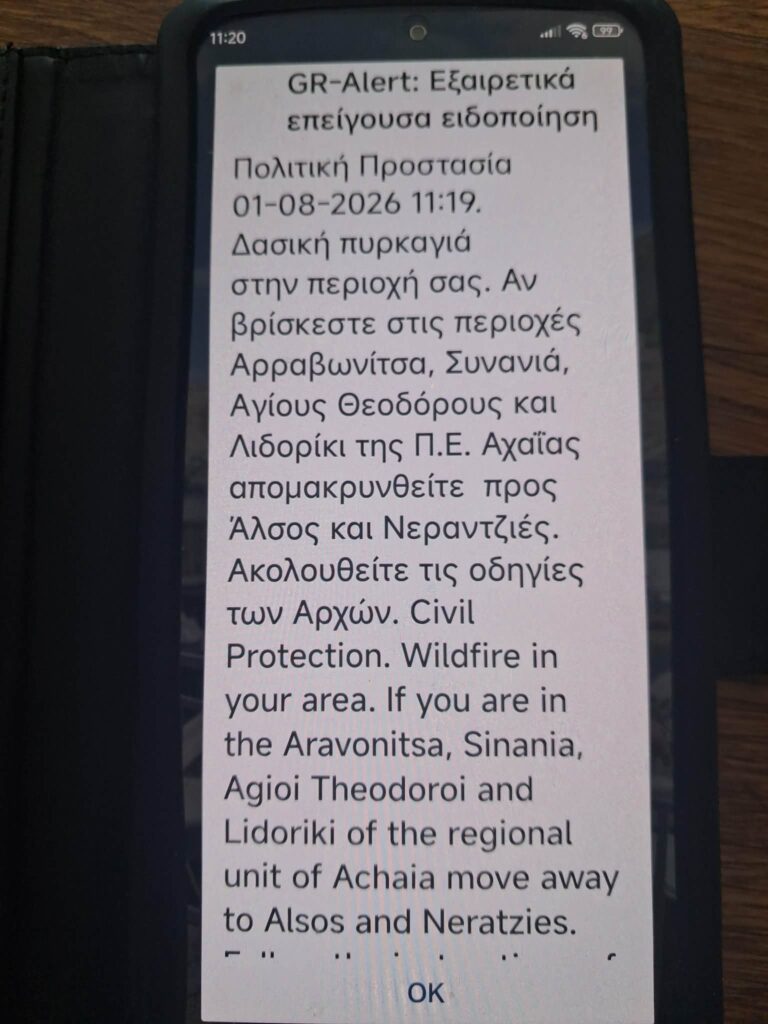 Αχαΐα: Εντολή εκκένωσης της Μυρόβρυσης - Φόβοι να κινηθεί η φωτιά προς την Πάτρα - Ζαΐμης στο Patrapress BINTEO-ΦΩΤΟ