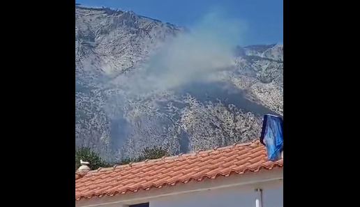 Σάμος: Εκρήξεις μέσα στις φλόγες - Η στιγμή που εκρήγνυται βλήμα ΒΙΝΤΕΟ