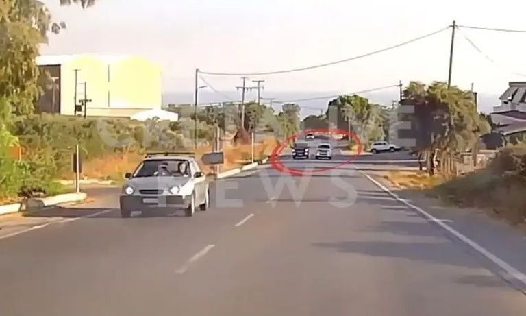 Κρήτη: Νέα επικίνδυνη προσπέραση καταγράφηκε σε δρόμο του Ρεθύμνου - ΒΙΝΤΕΟ