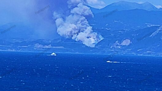 Πάτρα: Αποπνικτική η ατμόσφαιρα από καπνούς της φωτιάς στην Αιγιάλεια ΦΩΤΟ-ΒΙΝΤΕΟ
