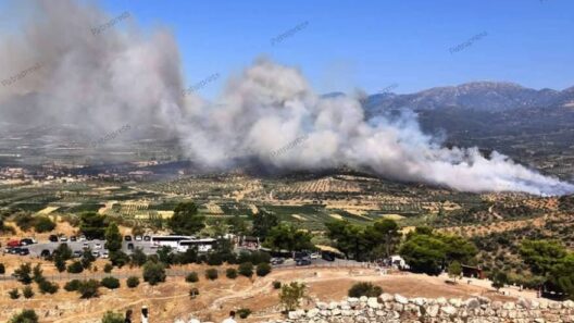 Αχαΐα: Με ένα ενεργό μέτωπο στα Συνανιά η φωτιά στην Δυτική Αιγιάλεια - Ρίψεις από εναέρια μέσα - Επικίνδυνες αναζοπυρώσεις φοβάται η Πυροσβεστική ΒΙΝΤΕΟ-ΦΩΤΟ 17 Πυκνός καπνός από δασική πυρκαγιά υψώνεται πάνω από λόφους με βλάσ…