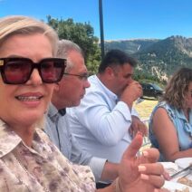 Η Γεωργία Ντάτσικα στα εγκαίνια του σπιτιού Θωμά στα Θωμαΐικα ΦΩΤΟ