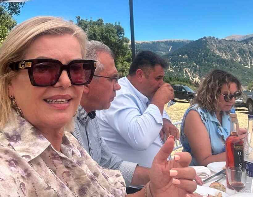 Η Γεωργία Ντάτσικα στα εγκαίνια του σπιτιού Θωμά στα Θωμαΐικα ΦΩΤΟ