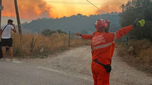 Φλόγκα σε δασική περιοχή