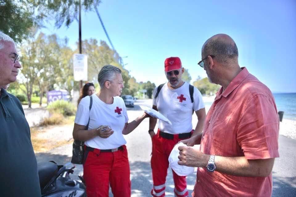 Ο Χαράλαμπος Μπονάνος σε δράση με τον Ελληνικό Ερυθρό Σταυρό ΦΩΤΟ