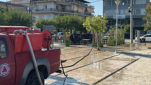 Κάτω Αχαΐα: «Φασίνα» στις πλατείες με ειδικό εξοπλισμό και προσωπικό ΦΩΤΟ
