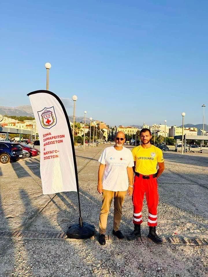 Ο Χαράλαμπος Μπονάνος σε δράση με τον Ελληνικό Ερυθρό Σταυρό ΦΩΤΟ