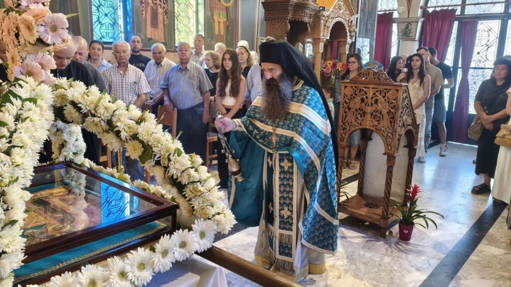 Τα εγκώμια της Υπεραγίας Θεοτόκου στην Αγία Ειρήνη Ριγανοκάμπου ΦΩΤΟ