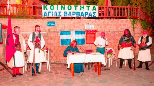 Στην Αγία Βαρβάρα τα 200 χρόνια από τη Μάχη στο Καστράκι ΦΩΤΟ 26 Εκδήλωση στην Αγία Βαρβάρα με άνδρες σε φουστανέλες και ομιλητές γ…