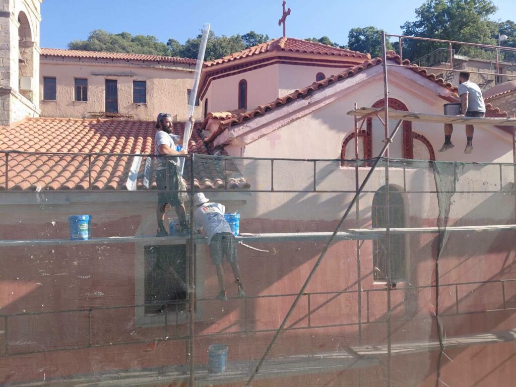 Πάτρα: Εργα ανακαίνισης στο Καθολικό της Ιεράς Μονής Ομπλού ΦΩΤΟ