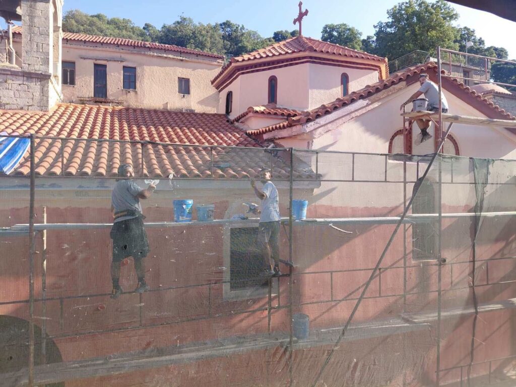 Πάτρα: Εργα ανακαίνισης στο Καθολικό της Ιεράς Μονής Ομπλού ΦΩΤΟ