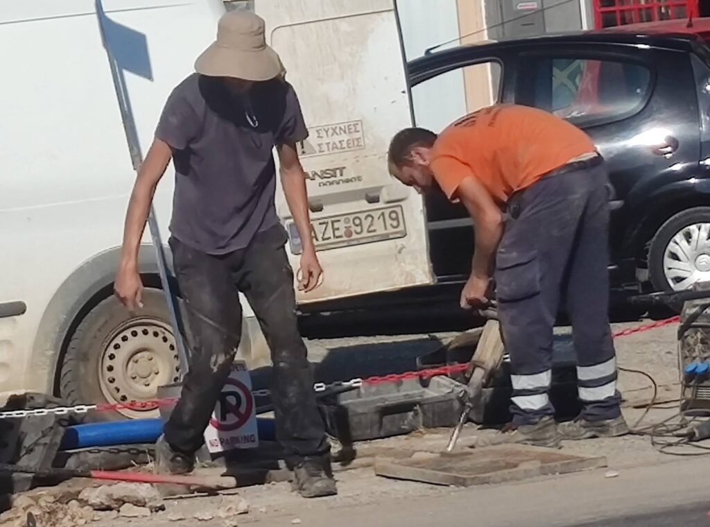 Χώρος στάγνων νερού σε περίοχες βλάβης