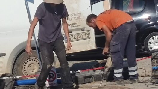 Αίγιο: Χωρίς σταγόνα νερό περιοχές από συνεχείς βλάβες στο απαρχαιωμένο δίκτυο ΒΙΝΤΕΟ-ΦΩΤΟ 12 Χώρος στάγνων νερού σε περίοχες βλάβης