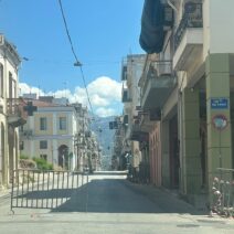 Η οδός Γερμανού κλειστή λόγω φωτιάς