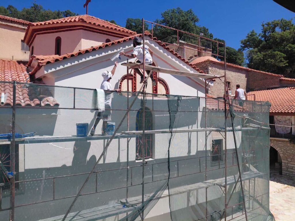 Πάτρα: Εργα ανακαίνισης στο Καθολικό της Ιεράς Μονής Ομπλού ΦΩΤΟ