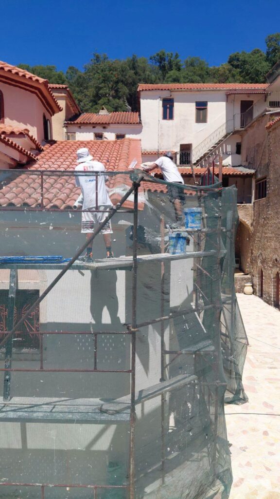 Πάτρα: Εργα ανακαίνισης στο Καθολικό της Ιεράς Μονής Ομπλού ΦΩΤΟ
