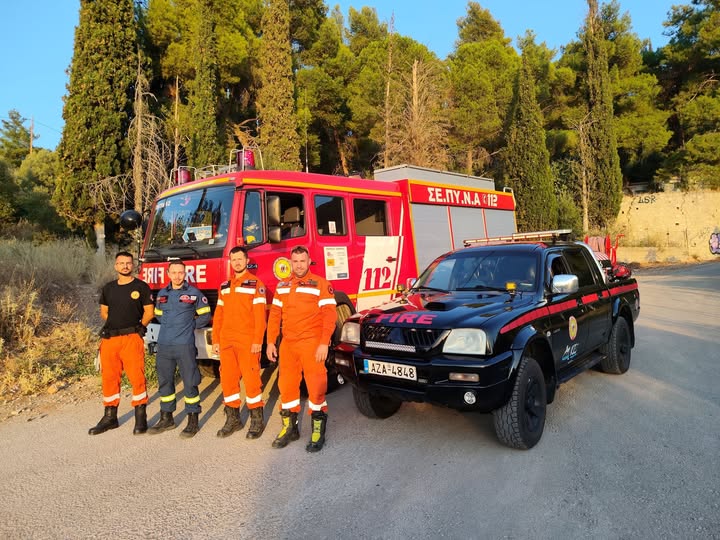 Ο Φιλοδασικός Σαραβαλίου ευχαριστεί τους Εθελοντές Πυροσβέστες για τις περιπολίες στον Ομπλό